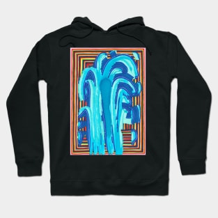 Abstract Fountain with Rainbows Hoodie